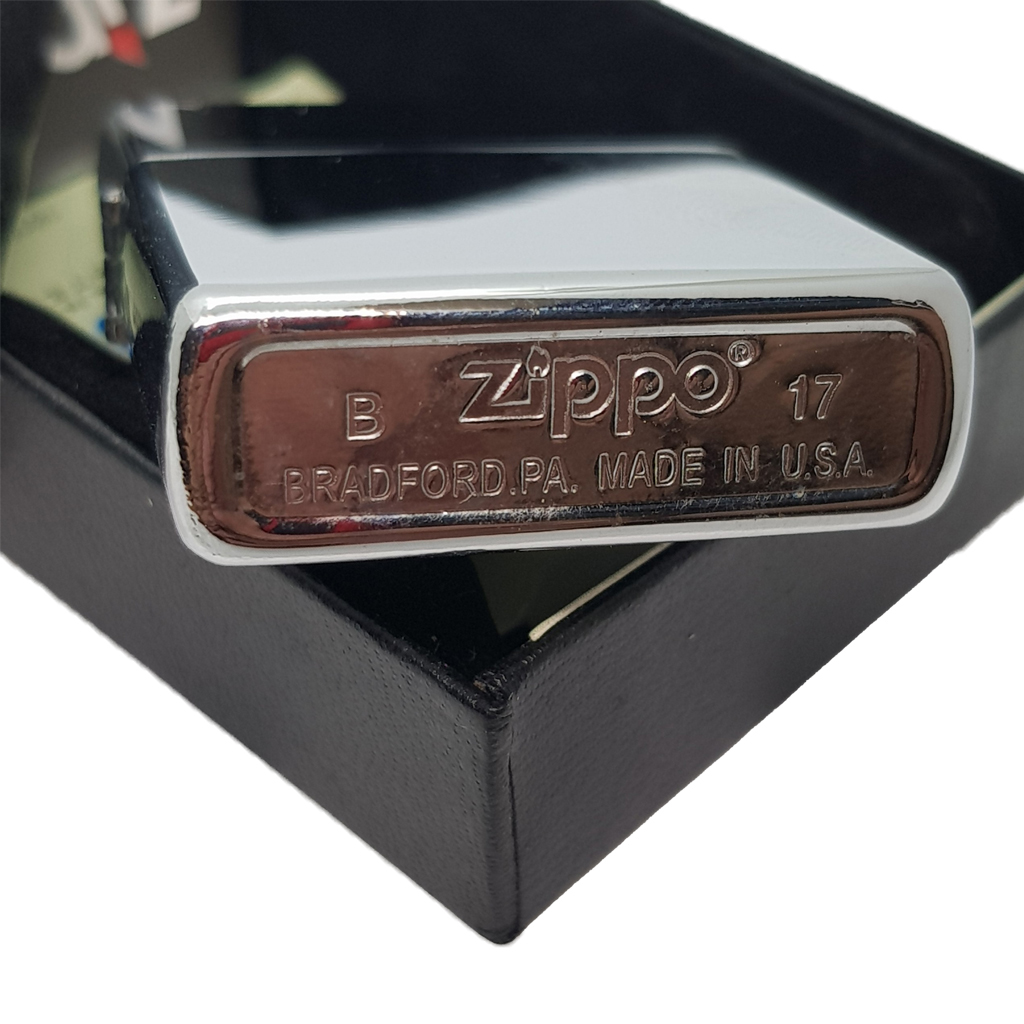 Bật Lửa Zippo Mỹ Bạc Chrome High Polished C-15 chính hãng