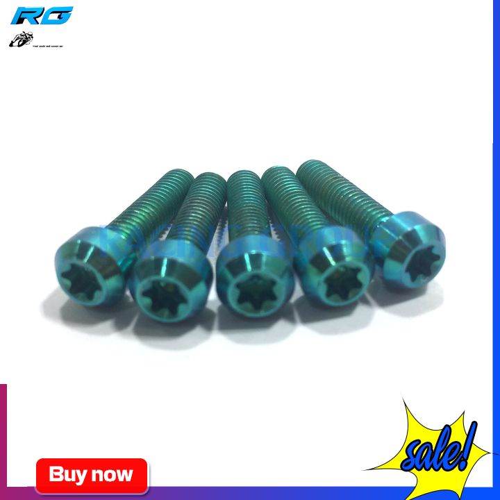 [HCM]Ốc 5li20 GR5 Đầu Trụ - Titan Lục Bảo (Gía 1 Con)
