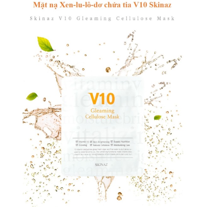 Mặt Nạ Cao Cấp V10 SKINAZ Hàn Quốc