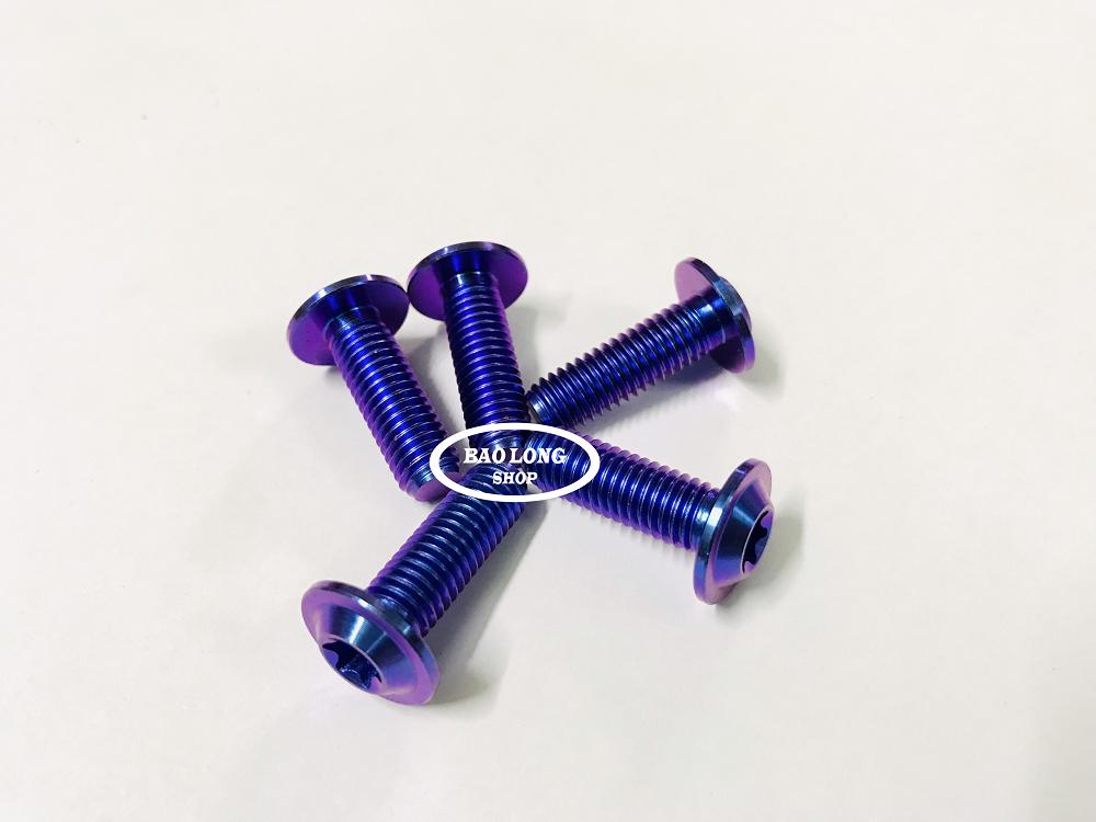 5 Ốc TiTan GR5 8Li 2 Xanh Tím (100%Titan)