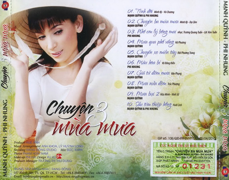 Bộ 6 đĩa cd nhạc Mạnh Quỳnh 7