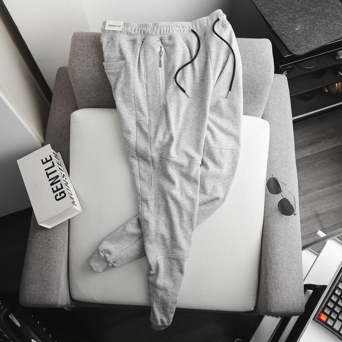 [VNXK] Quần jogger thun 2 màu Đen/Xám - shop LASTORE