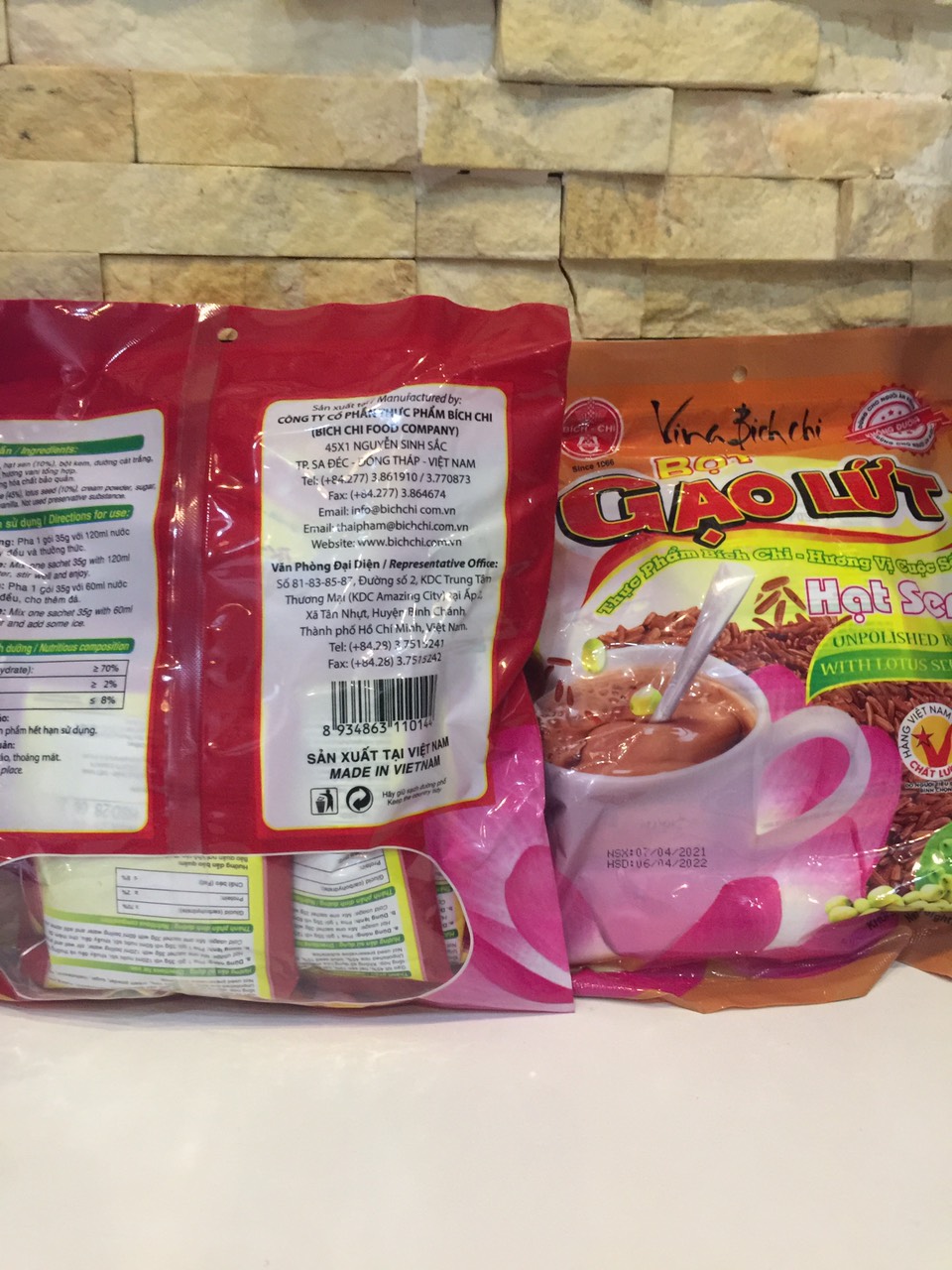BỘT GẠO LỨT HẠT SEN BÍCH CHI 350G