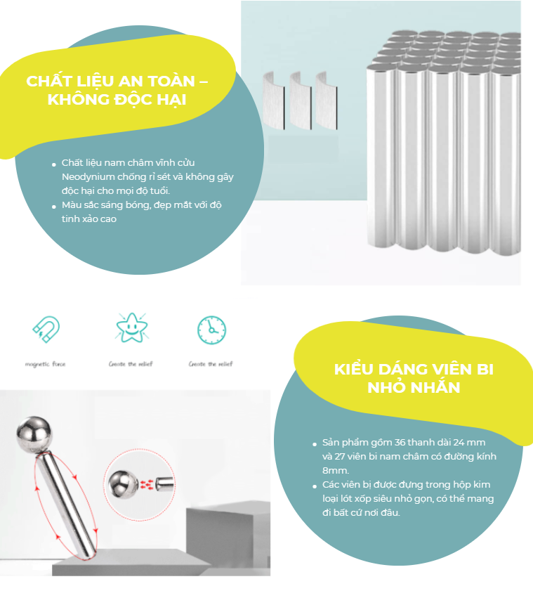 SMARTBALLS Bộ xếp hình nam châm vĩnh cửu