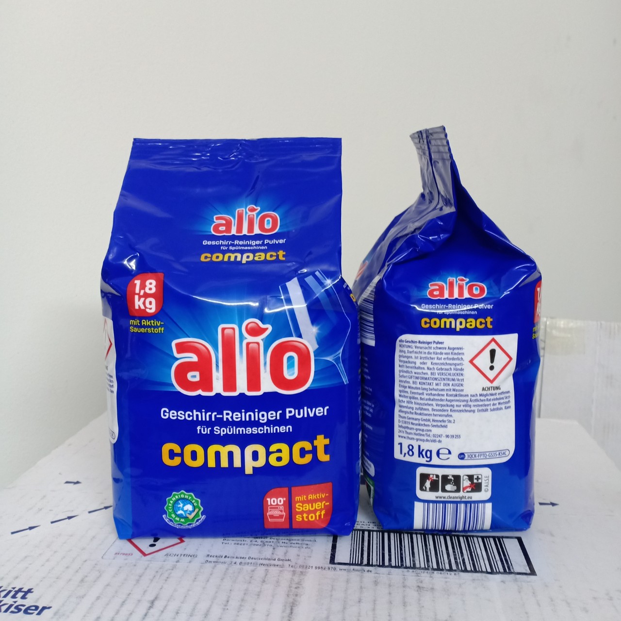 Combo bột rửa bát alio +Muối Alio 2kg