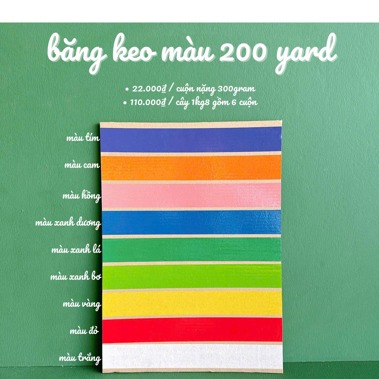 1 CÂY 6 CUỘN BĂNG KEO 200 YARD - 1kg8
