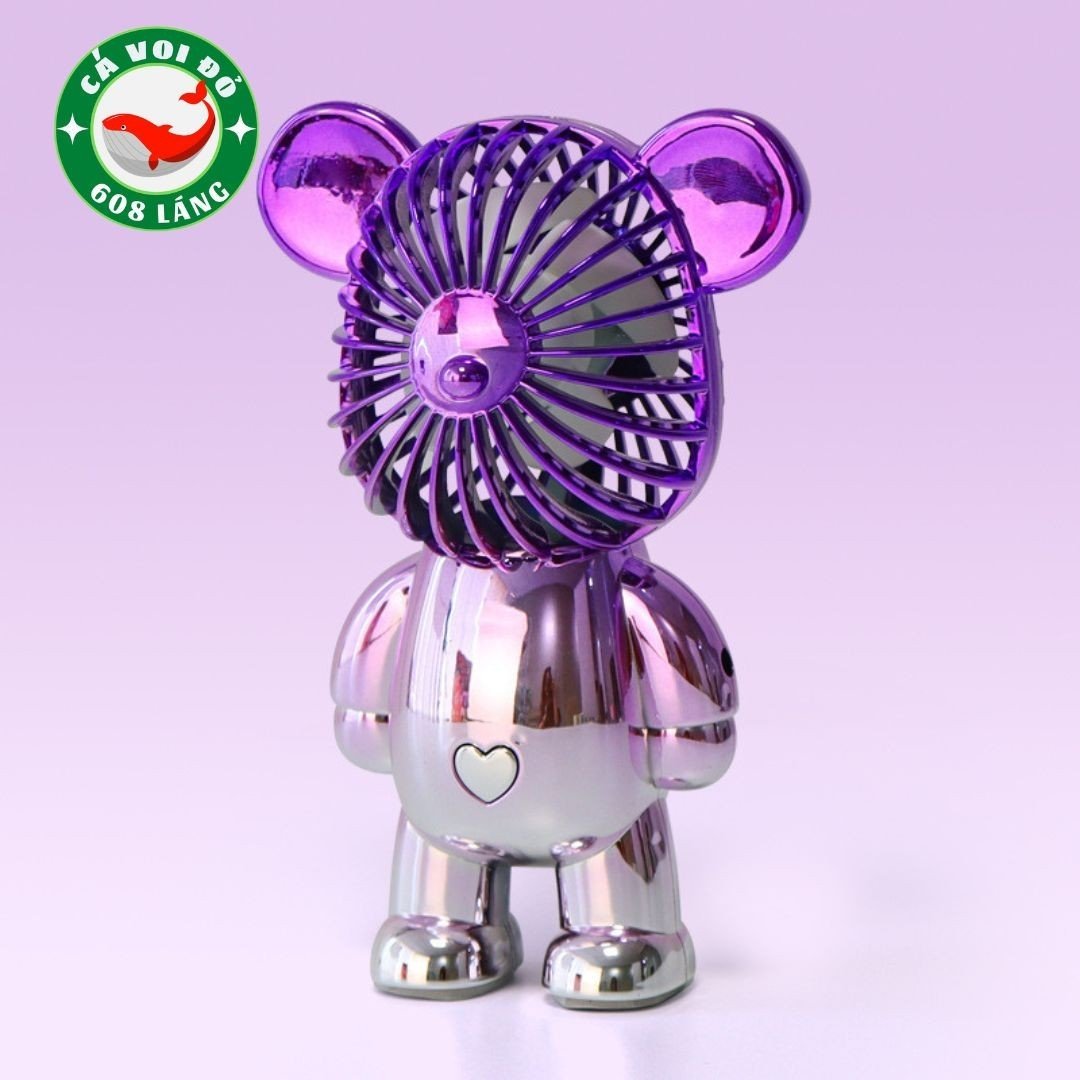 Quạt gấu BearBrick mini dễ thương tiện dụng