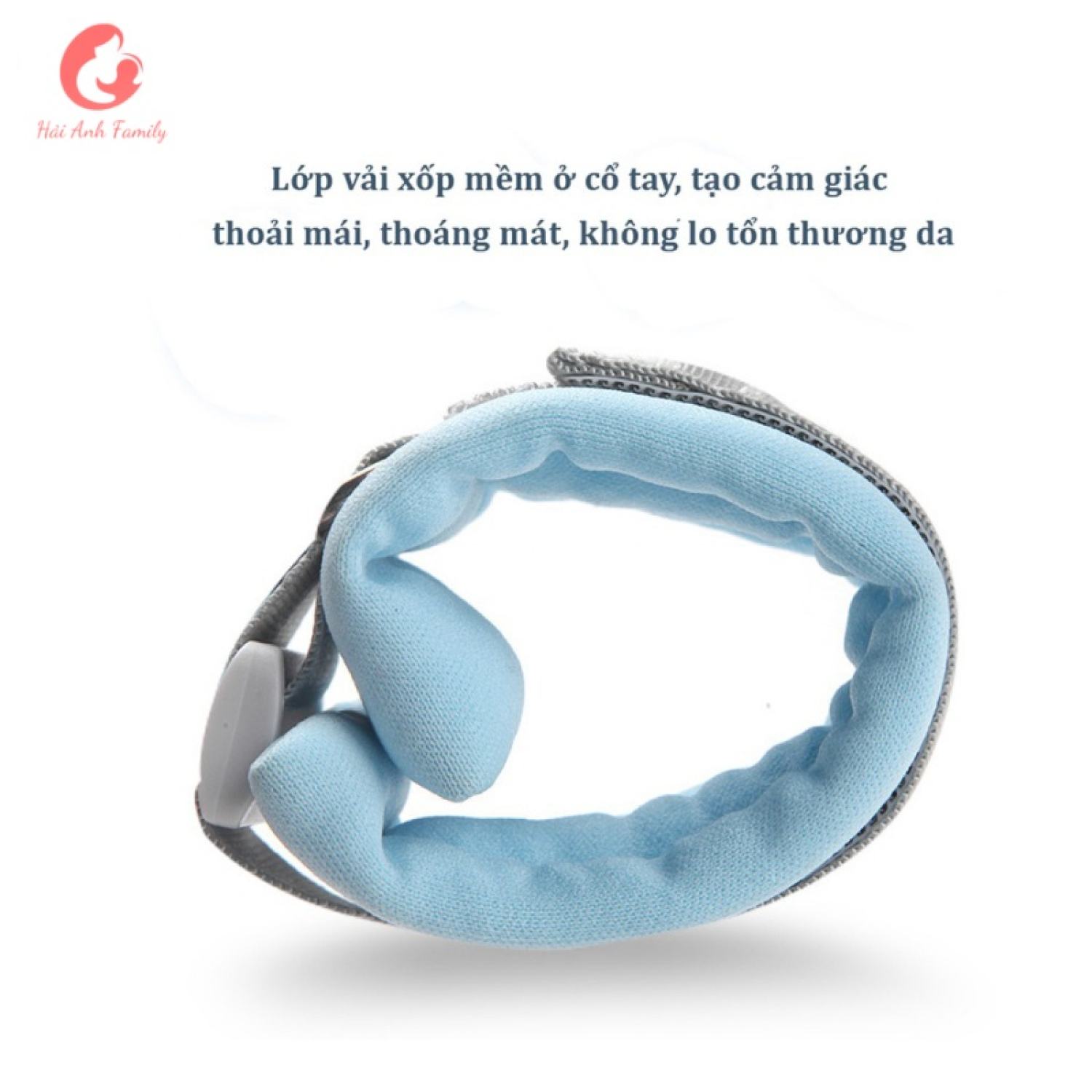 Dây đai chống đi lạc cho bé [Lõi thép, chống xoắn, có khóa an toàn]