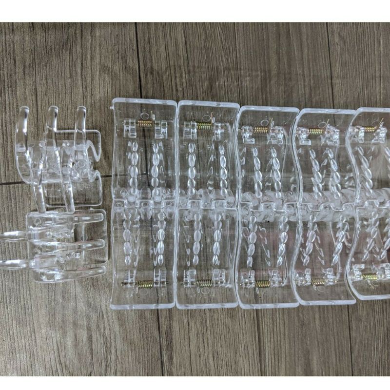 Kẹp Tóc Màu Trong Suốt 3 Răng 5 Răng