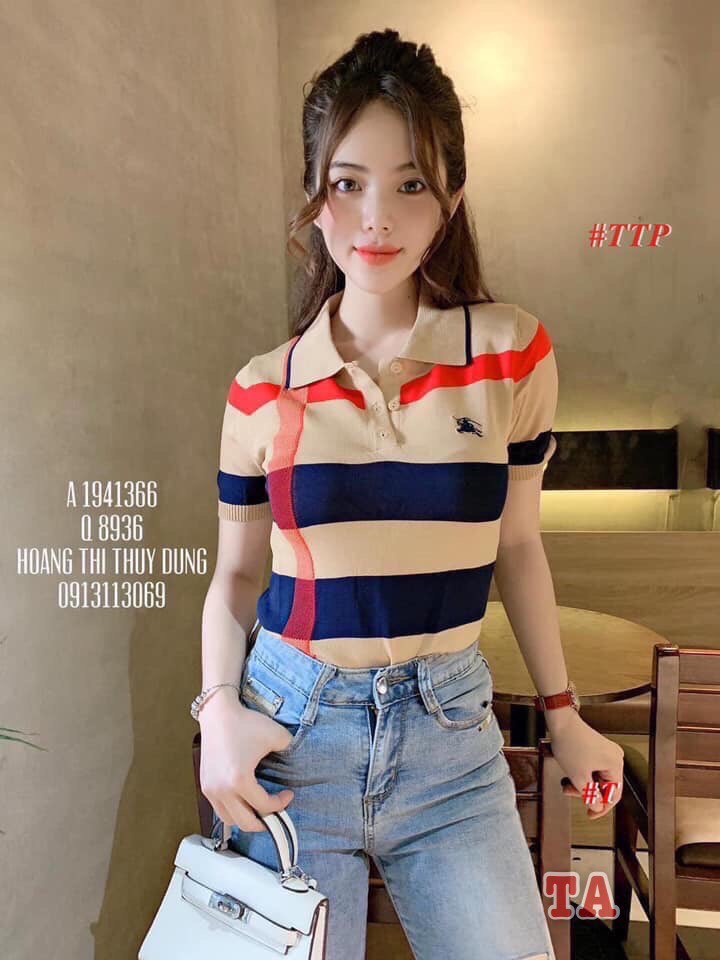 Áo Len Nữ Quảng Châu Sọc Cá Tính Có 5 Màu Để Lựa Chọn Thời Trang Cao Cấp MoonA AOU21