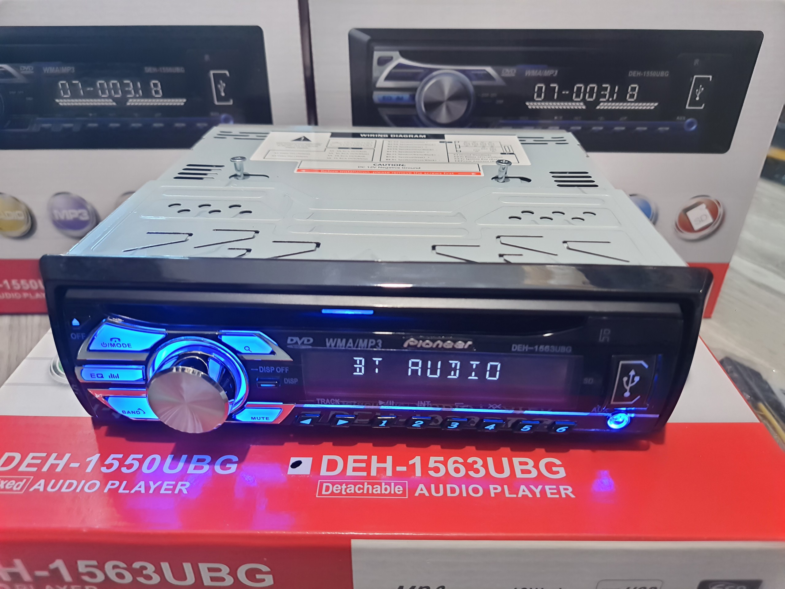 [Kho Hải Phòng] Đầu Đĩa DVD Ô Tô PIONEER- 8517 Công Suất Cực Khoẻ 4x60w - Kết Nối Bluetooth/USB/SD Card/Aux/Radio/DVD VCD CD - Lắp Được Cho Mọi Xe Ô Tô 12V