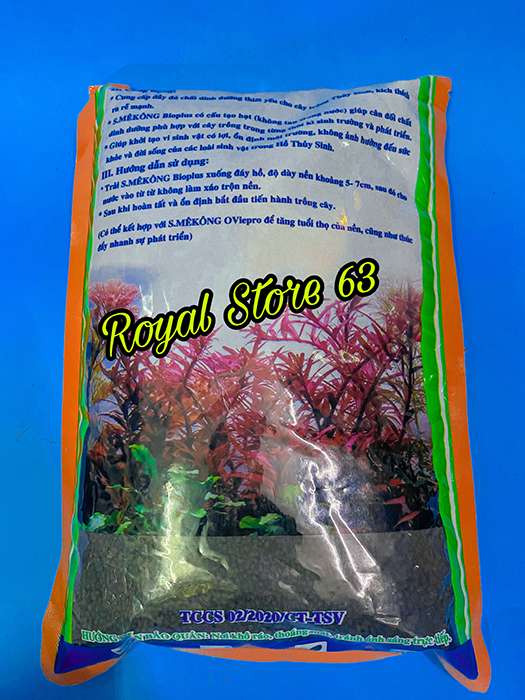 Phân nền thủy sinh SMêKông II BioPLus cho bể cá (túi 2kg)