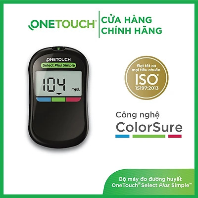 Máy đo đường huyết OneTouch Select Plus Simple đơn vị mg dl