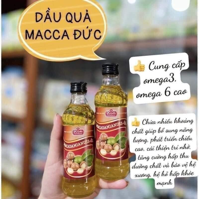 Dầu óc chó/Macca Đức Kunella 100ml bổ sung omega3 cho bé ăn dặm