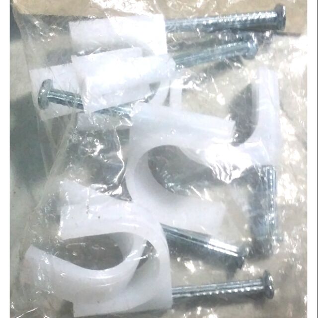 Móc nhựa kẹp dây điện 25 cái