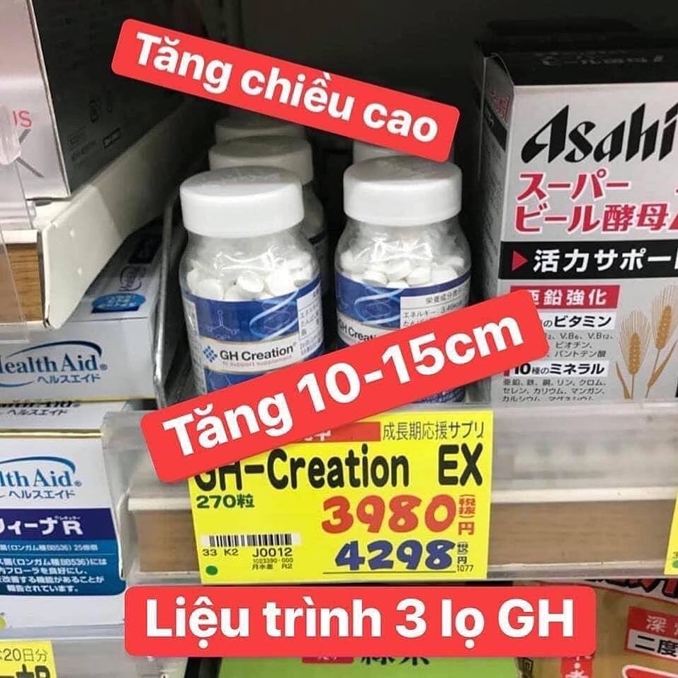 Viên Uống Tăng Chiều Cao GH Nhật Bản 270 Viên