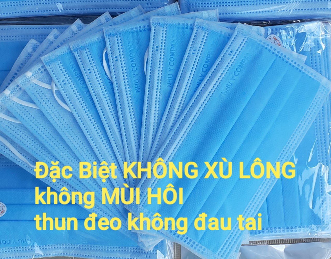 [HCM]KHẨU TRANG Y TẾ NHƯ Ý 4 LỚP (  CABON 5 HỘP 250 CÁI MÀU XANH )