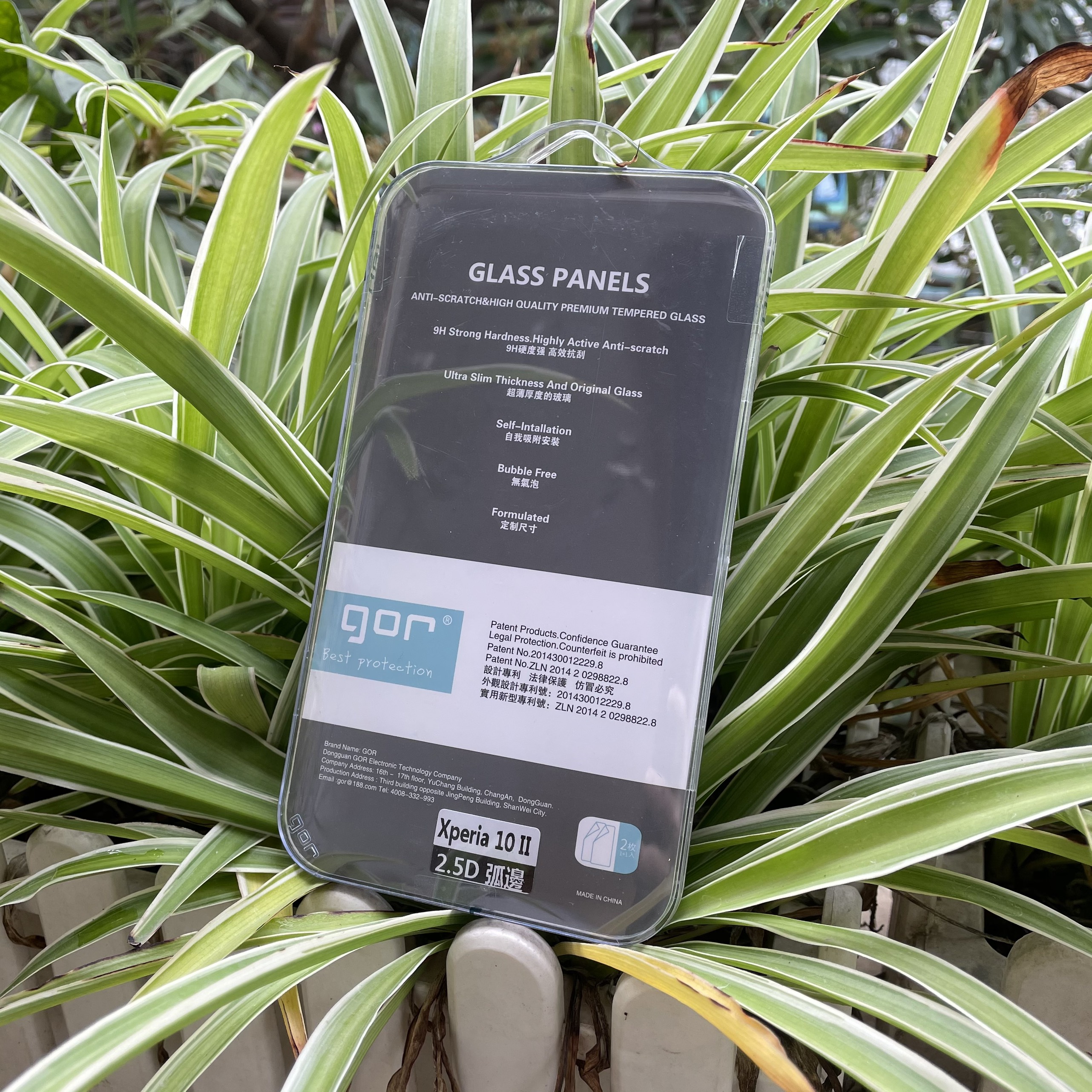 Bộ 2 kính cường lực Sony Xperia 10 II ( mark 2) chính hãng Gor ( 2 kính) + tặng keo hở mép