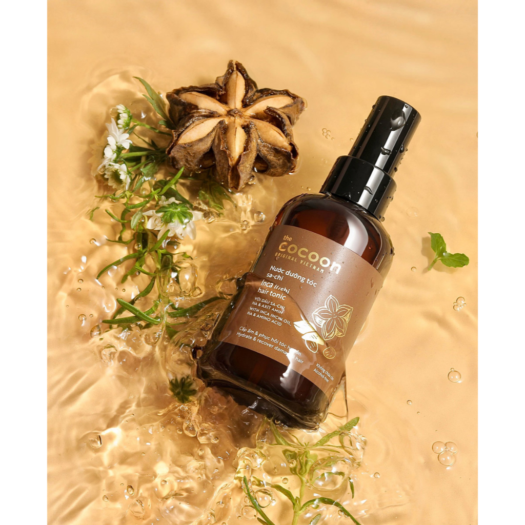 Nước dưỡng tóc tinh dầu bưởi ( pomelo hair tonic ) Cocoon 140ml thuần chay
