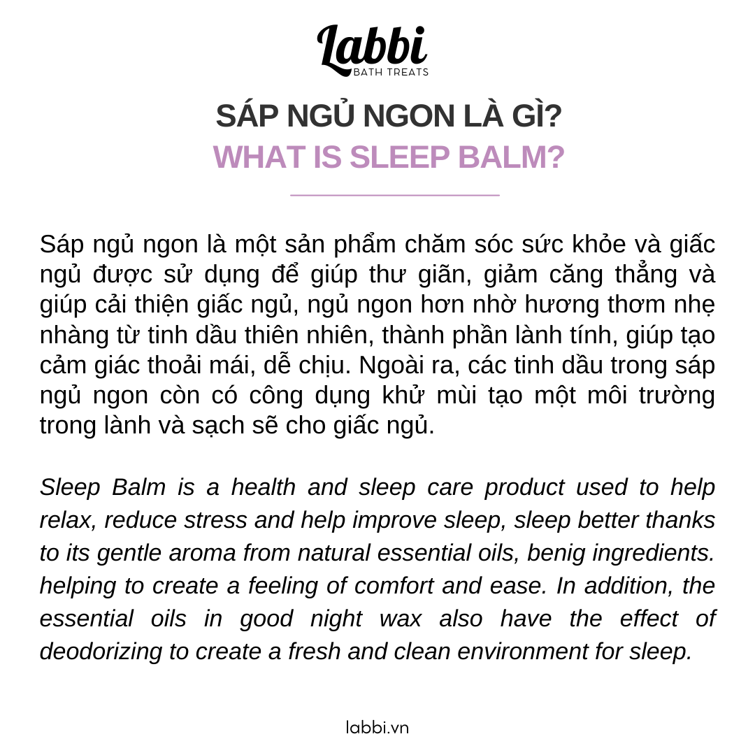 Sáp ngủ ngon DEEP SLEEP [Labbi] Sleep Balm