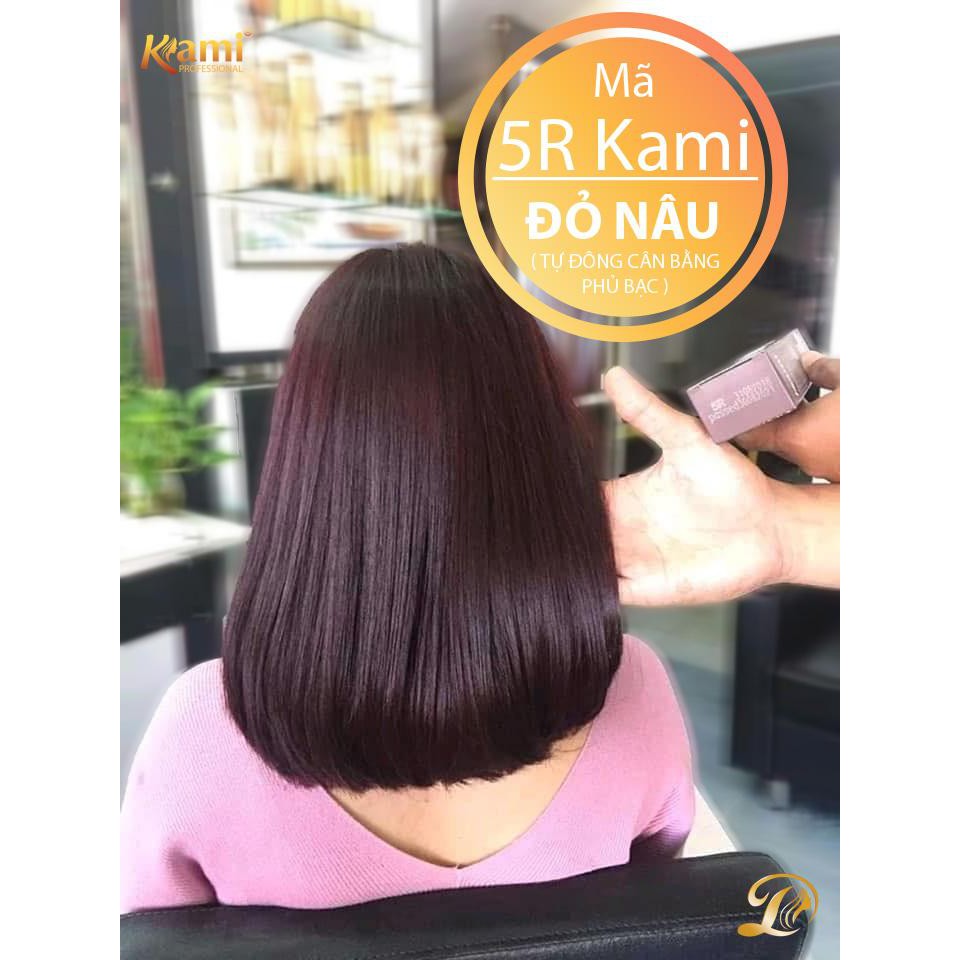 [GIÁ SỈ] Thuốc nhuộm tóc collagen KAMI thuuốc nhuộm không cần tẩy hương socola thế hệ mới - phủ bạc (Ko kèm trợ nhuộm)