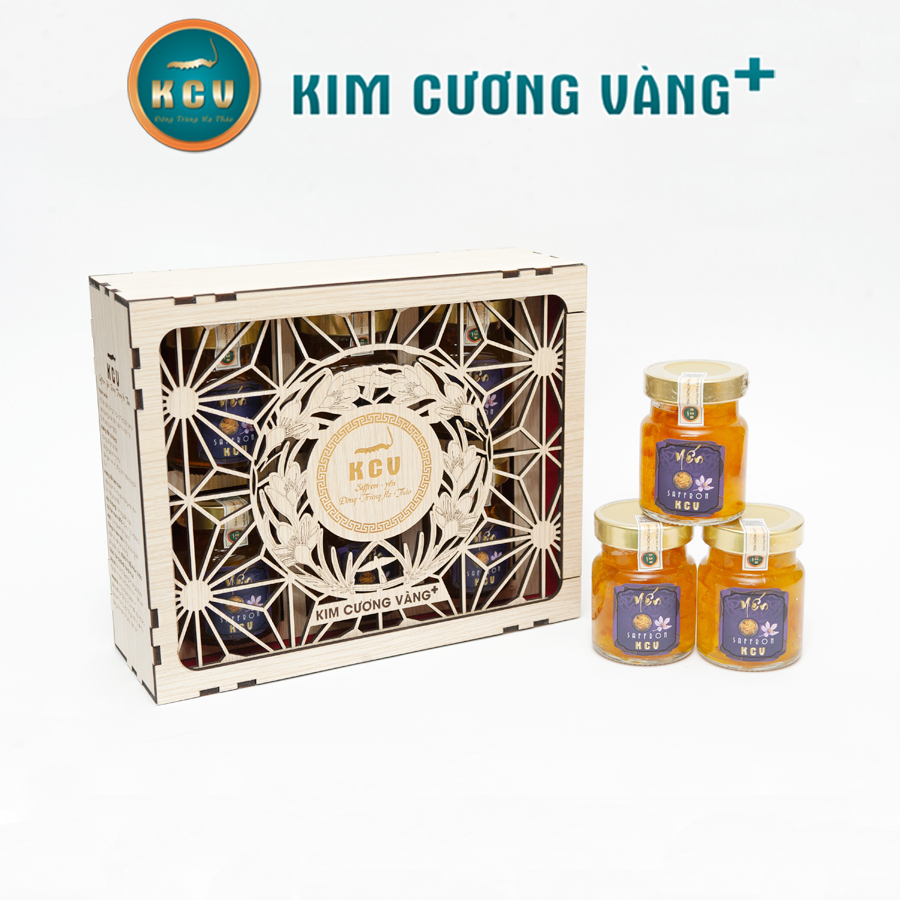Yến Đông Trùng Hạ Thảo Saffron KCV (6 Hũ/Hộp)