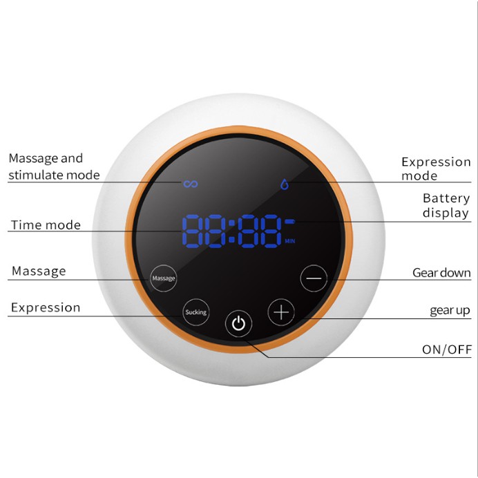 Máy hút sữa đôi Cmbear ZRX-0912 (pin tích điện, màn hình LED, 6 chế độ hút và massage)
