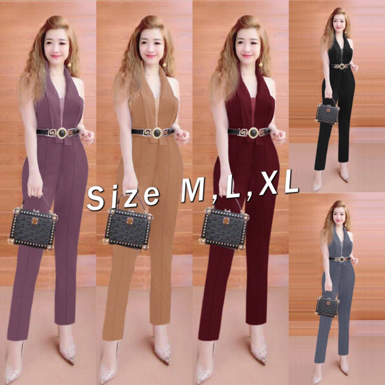[HCM]Jum dài cổ vest phối lưới giống NLP(ko kèm belt)