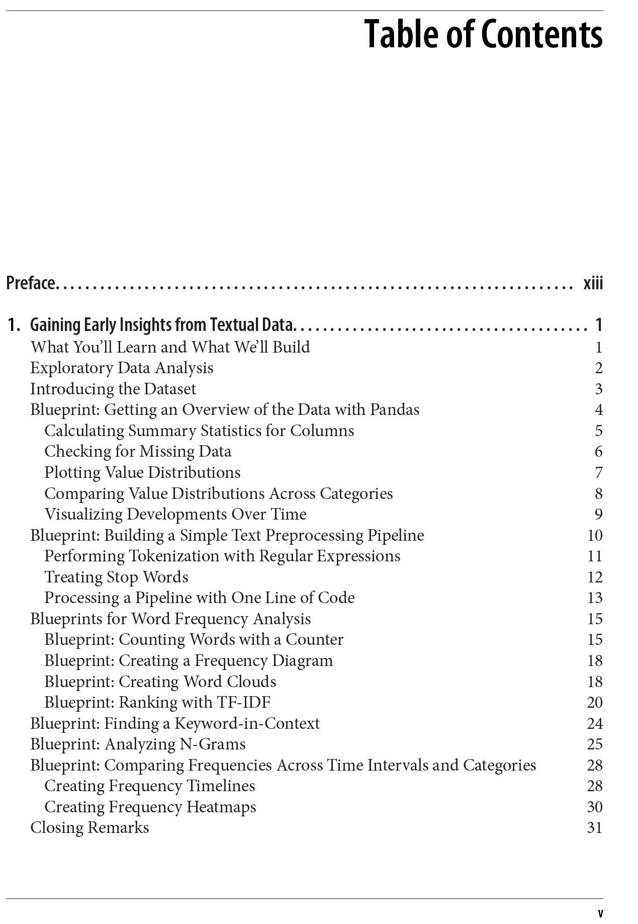 Blueprints for Text Analytics Using Python
