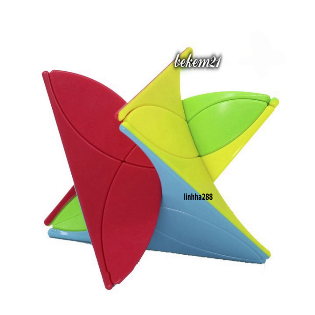 Rubik Biến Thể Tam Giác QiYi Clover Pyraminx Viền Đen Rubic Biến Thể Pyraminx