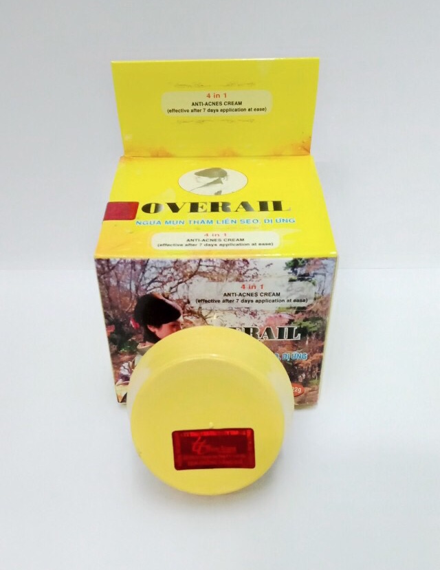 [HCM]KEM MỤN TINH CHẤT NGHỆ TƯƠI OVERAIL 15G