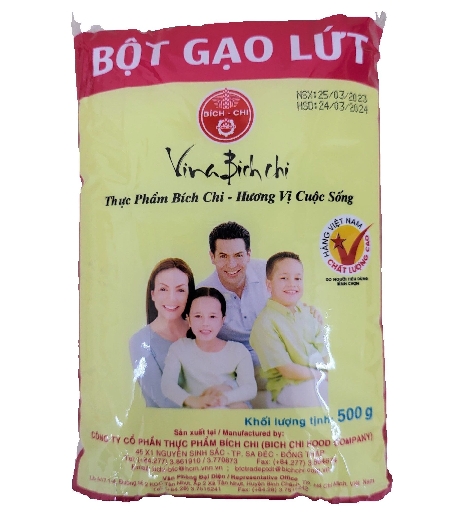 Bột gạo lứt nguyên chất bích chi original unpolished rice