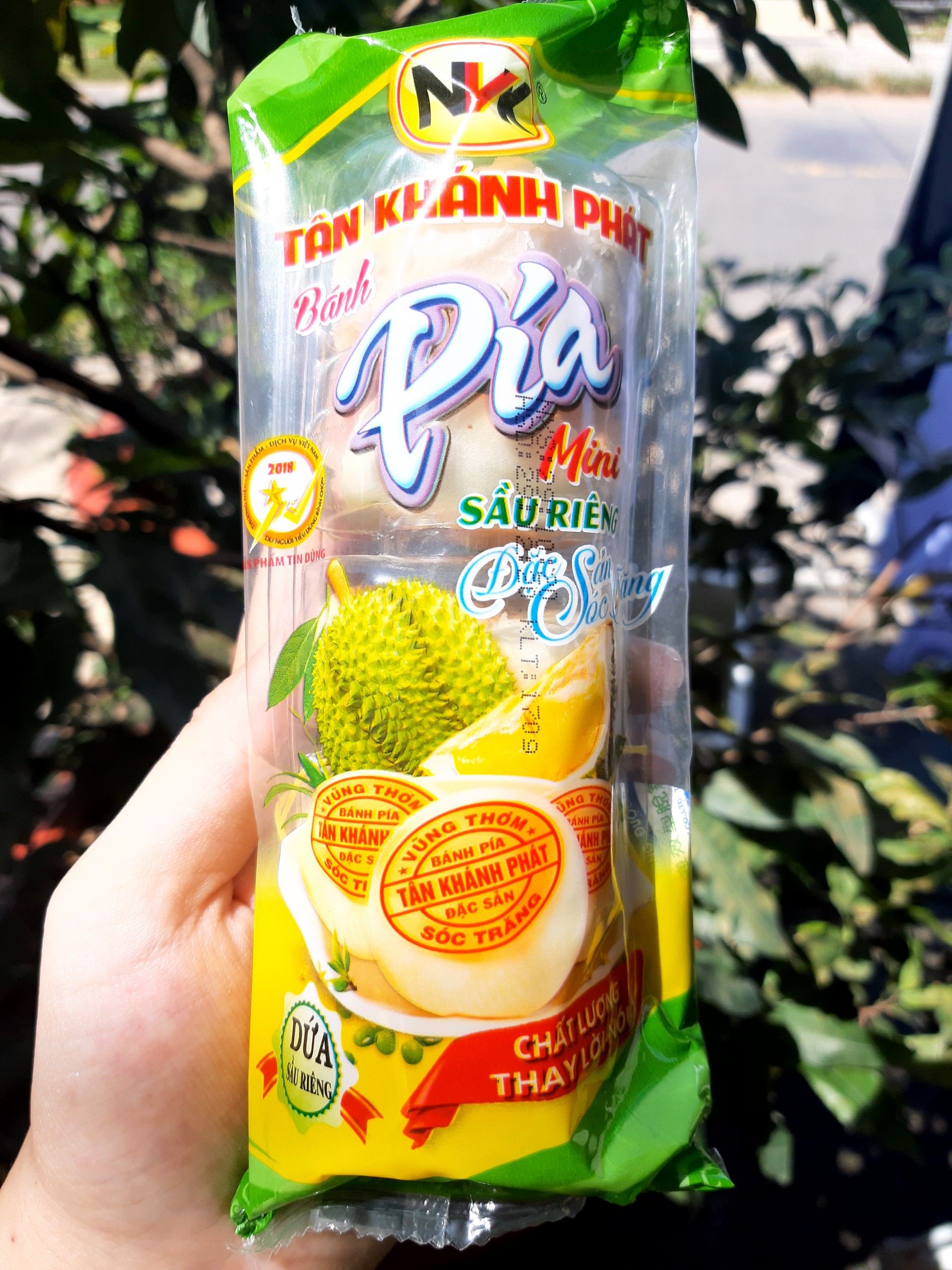 1 cây bánh pía mini tân phúc khánh siêu ngon( cây 5 cái)