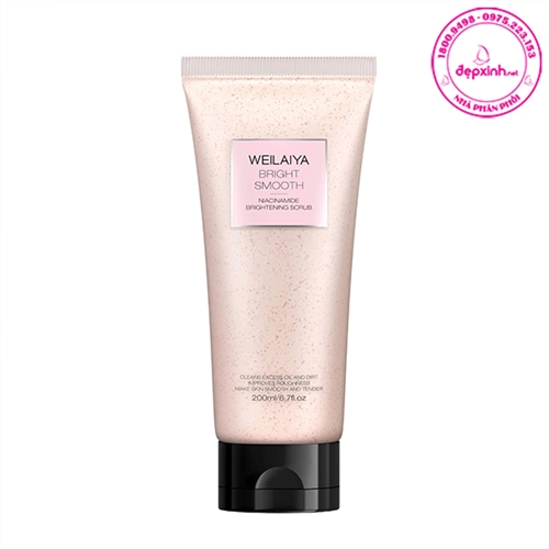 Kem tẩy tế bào da chết body Weilaiya Niacinamide Brightening Scrub 200ml