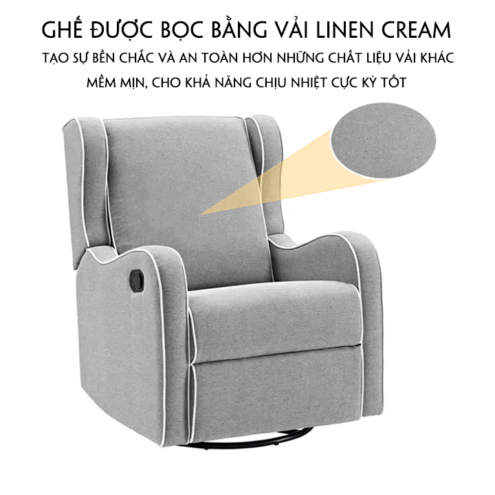 Ghế sofa đơn thư giãn xoay 360 độ