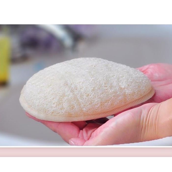 Combo 2 Bông tắm xơ mướp dùng tẩy tế bào chết, tạo bọt tốt, mềm mại