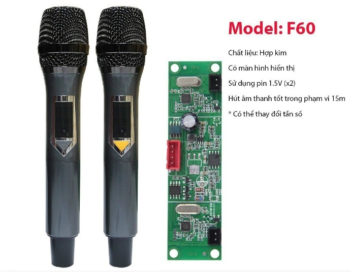 [HCM]Micro  không dây UHF Nhôm Dành Cho Loa Kéo
