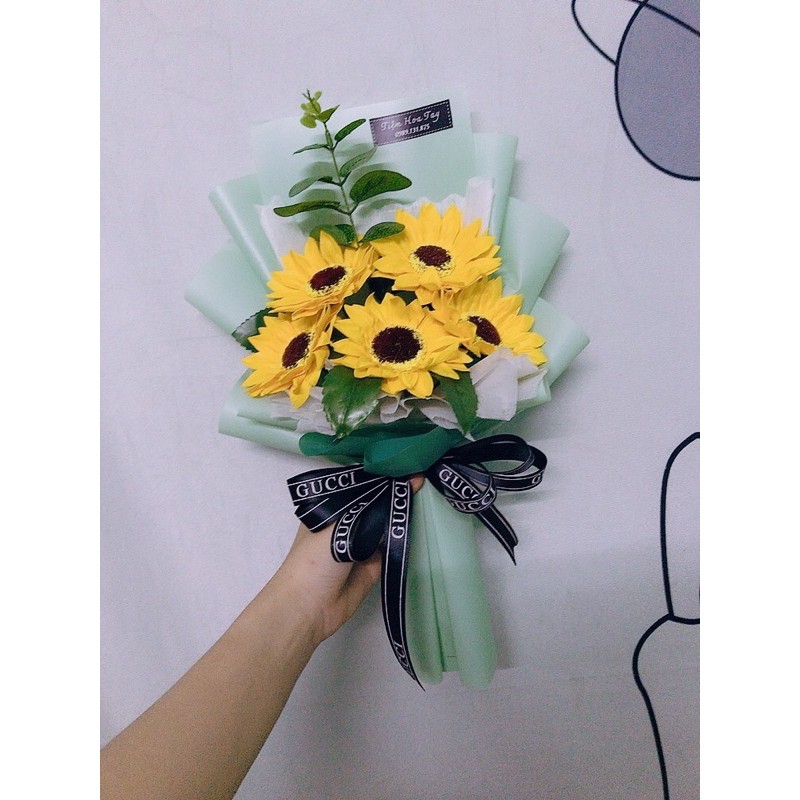 Bó hoa hướng dương sáp thơm MS 05N