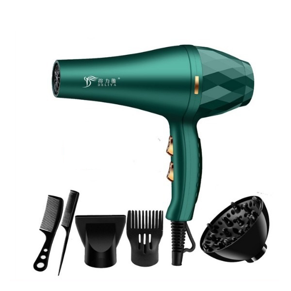 Máy Sấy Giá Rẻ - Máy Sấy Tóc DELIYA-2300 Phiên Bản Cao Cấp Công Suất Cực Mạnh 2200W, Có 3 Chế Độ Sấy Nóng, Vừa, Mát, Tặng Kèm 5 Phụ Kiện Tạo Kiểu Tóc. Bảo Hành Uy Tín Lên Tới 2 Năm