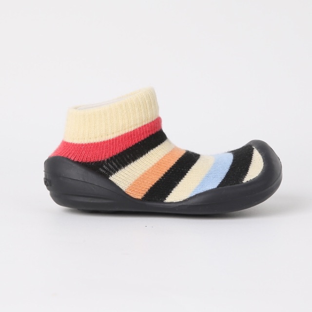 [Chính hãng Ggomoosin] Giày tập đi cho bé cưng Rainbow black