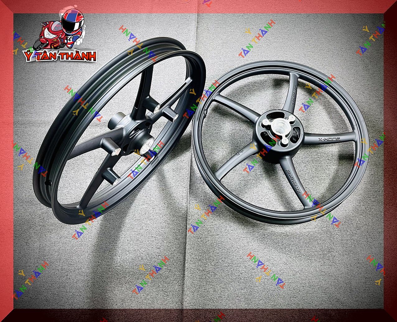Cặp mâm 5 cây Xmode satria,raider Fi 1.6 1.85 MS27