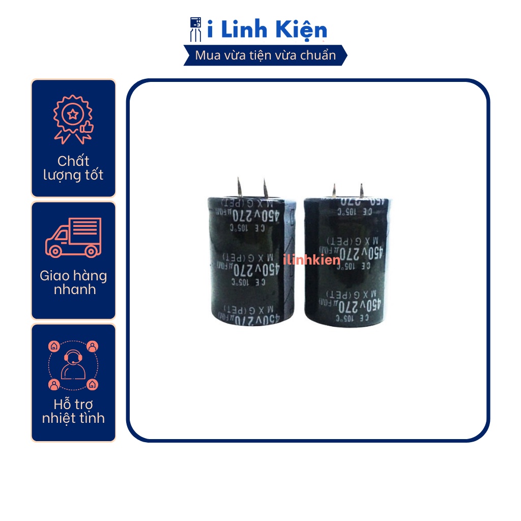 Tụ hóa 450V 47uF-680uF chân cứng