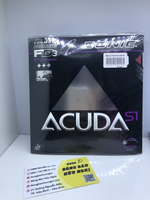 Mặt Vợt Bóng Bàn DONIC Acuda S1 S2 S3 Speed Spin và ConTrol