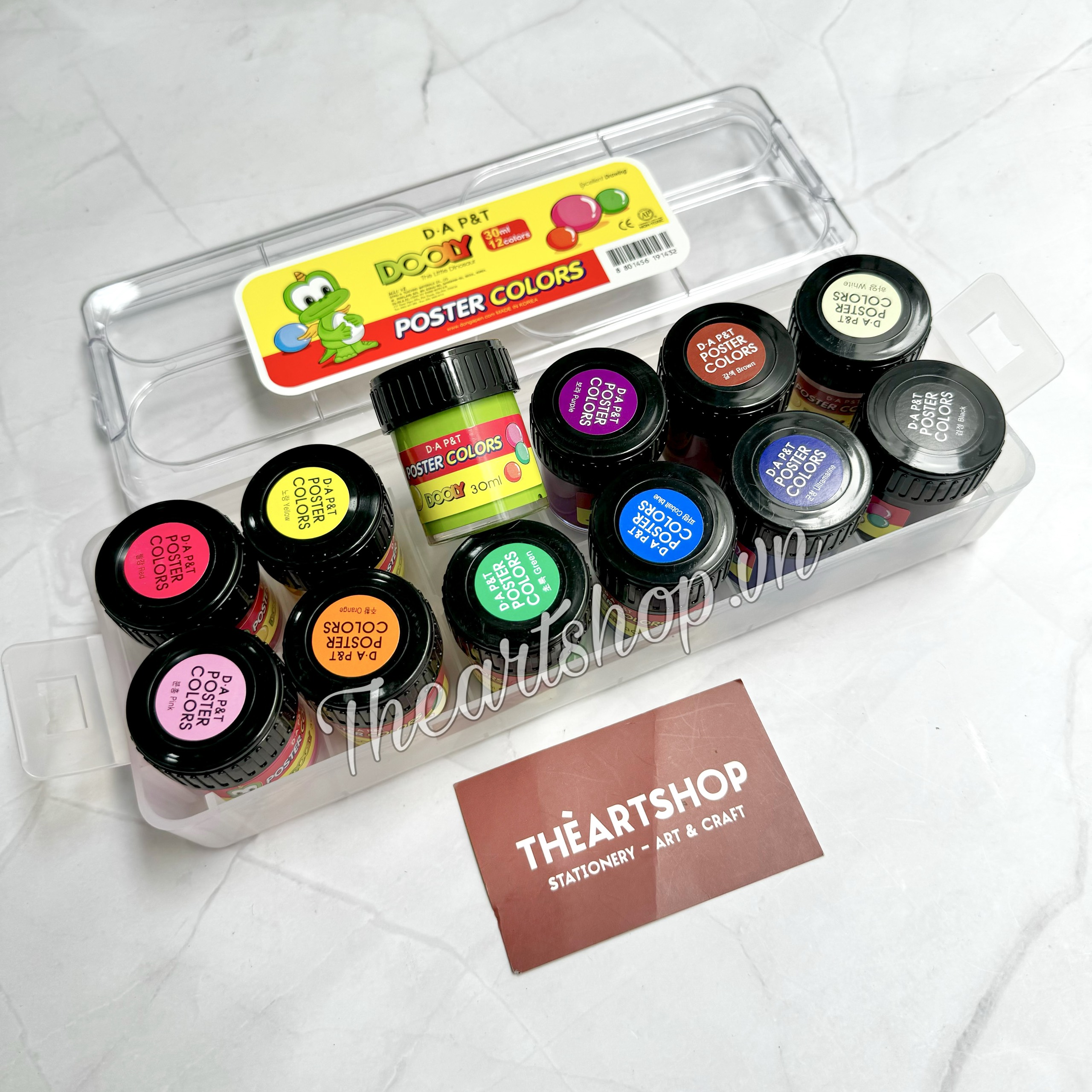 Bộ màu bột Dooly - Dooly Poster Color 30ml (Bộ)