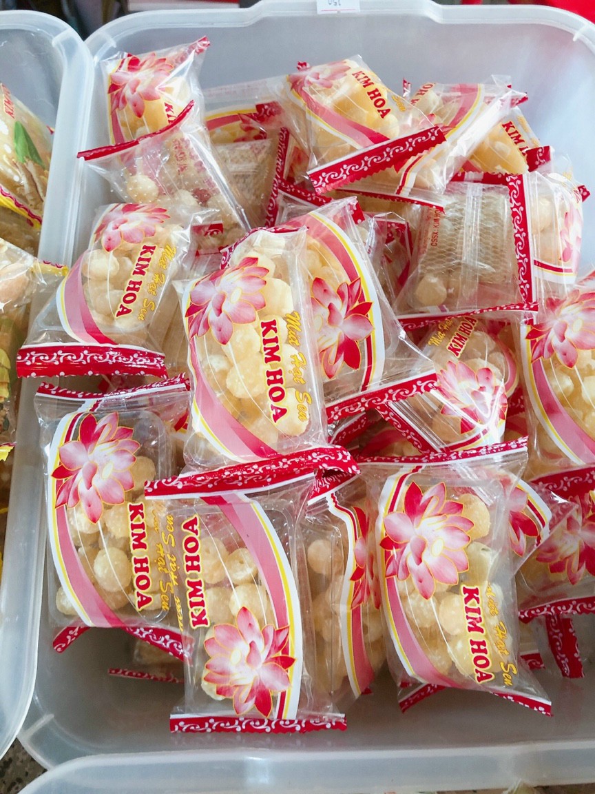 500g mứt hạt sen ép túi ngon rẻ