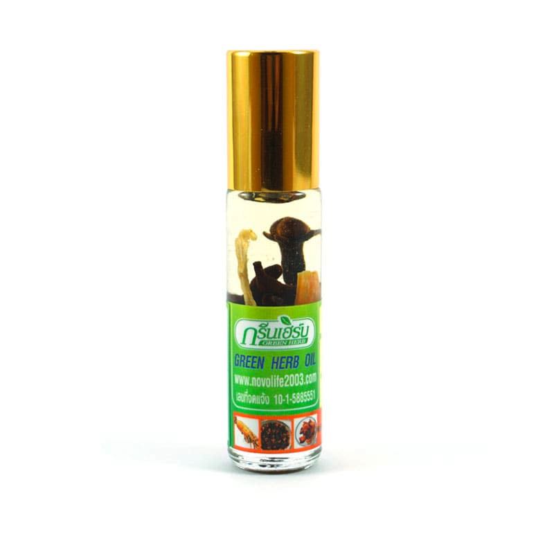 Dầu Gió Lăn Thảo Dược Thái Lan Green Herb - Mẫu mới