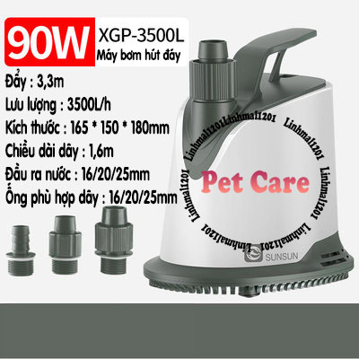 Máy bơm chìm hút đáy bể cá XGP nội địa cao cấp