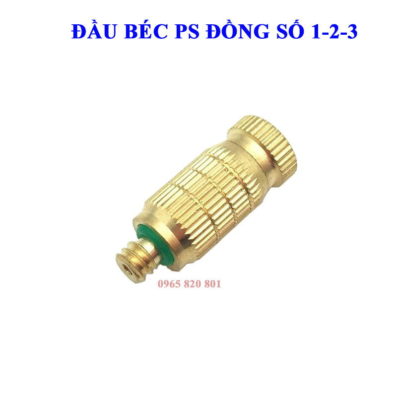 Béc phun sương bao gồm đế và béc số 1-2-3