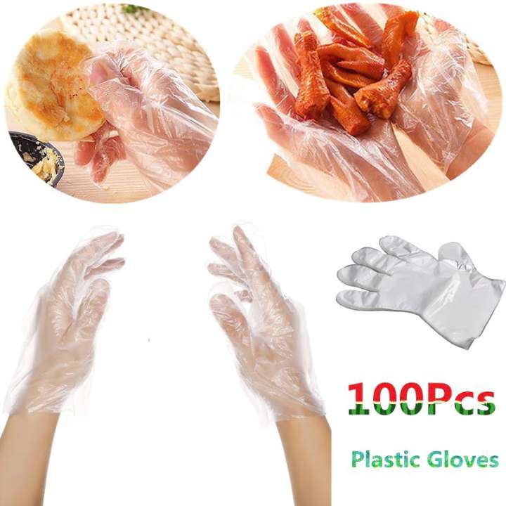 Set 100 Găng Tay Nilon Dùng 1 Lần Tiện Dụng
