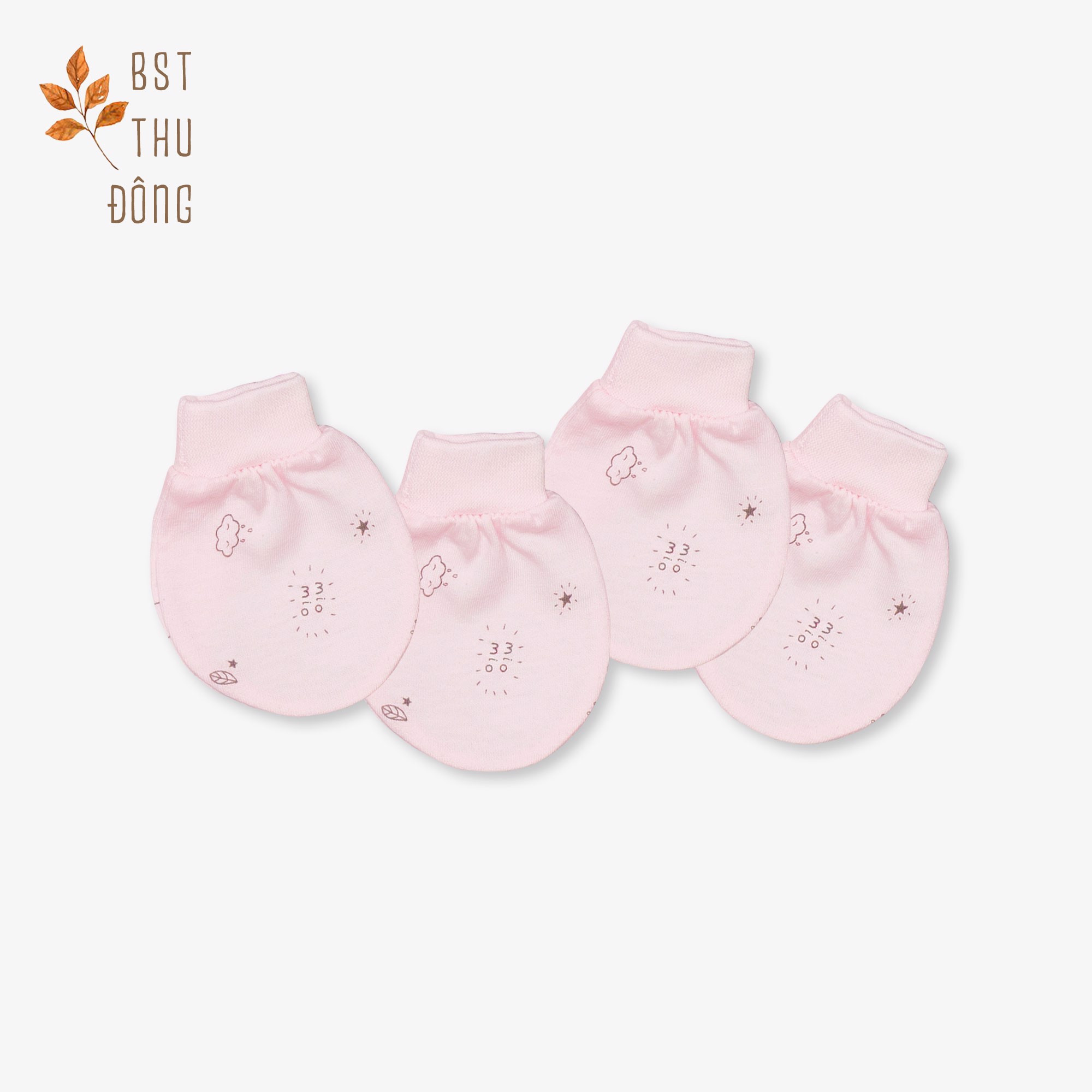 Set 2 Đôi Bao Tay Bo Sơ Sinh Thu Đông MIOMIO, Họa Tiết: Thỏ, Sọc, Mèo, Mèo Mây Dành Cho Bé Trai Bé Gái (Từ 0-6 tháng), Vải Interlock Cotton